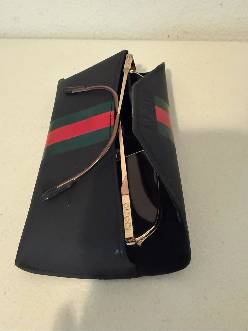 Gucci Brown Gradient Shield Sunglasses